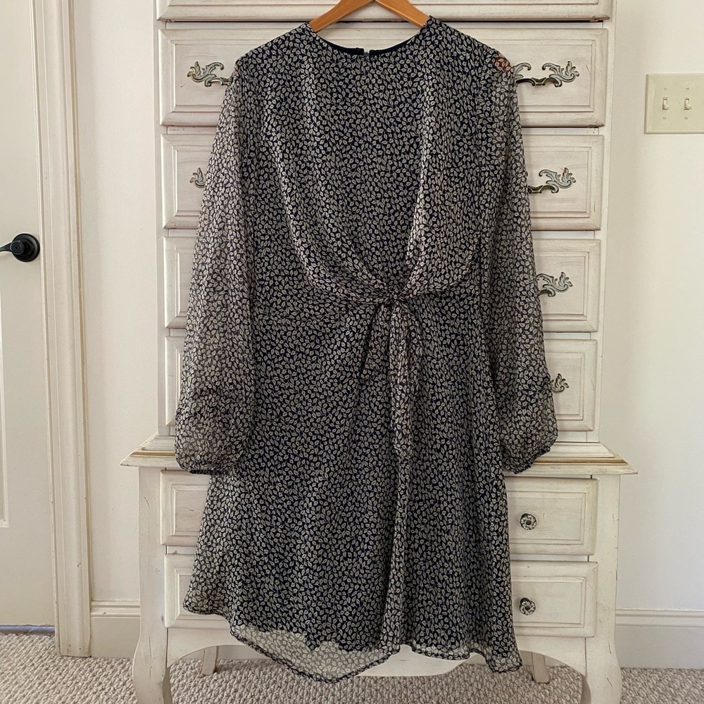 Ralph Lauren Navy Print Dress